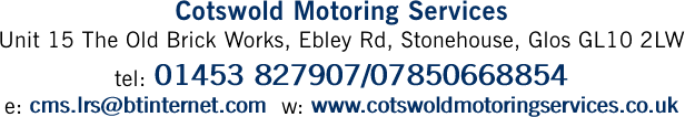 Cotswold Motoring Services